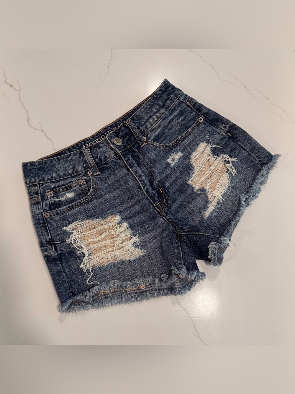 American Eagle Outfitters Distressed Denim Shorts
